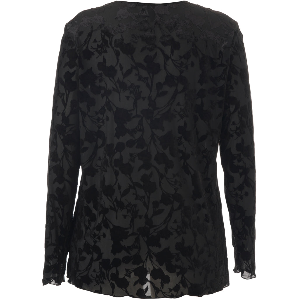 Gozzip Woman GJolanta Mesh Blouse Blouse Black