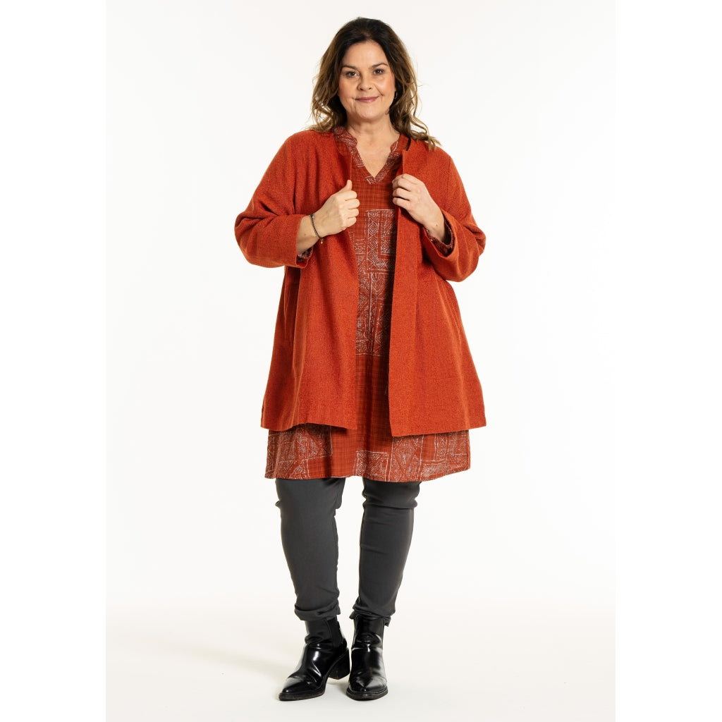 Gozzip Woman GJosefin Cardigan Cardigan Brick red