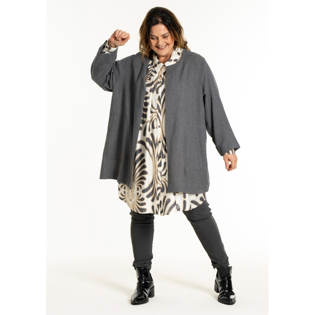 Gozzip Woman GJosefin Cardigan Cardigan Charcoal