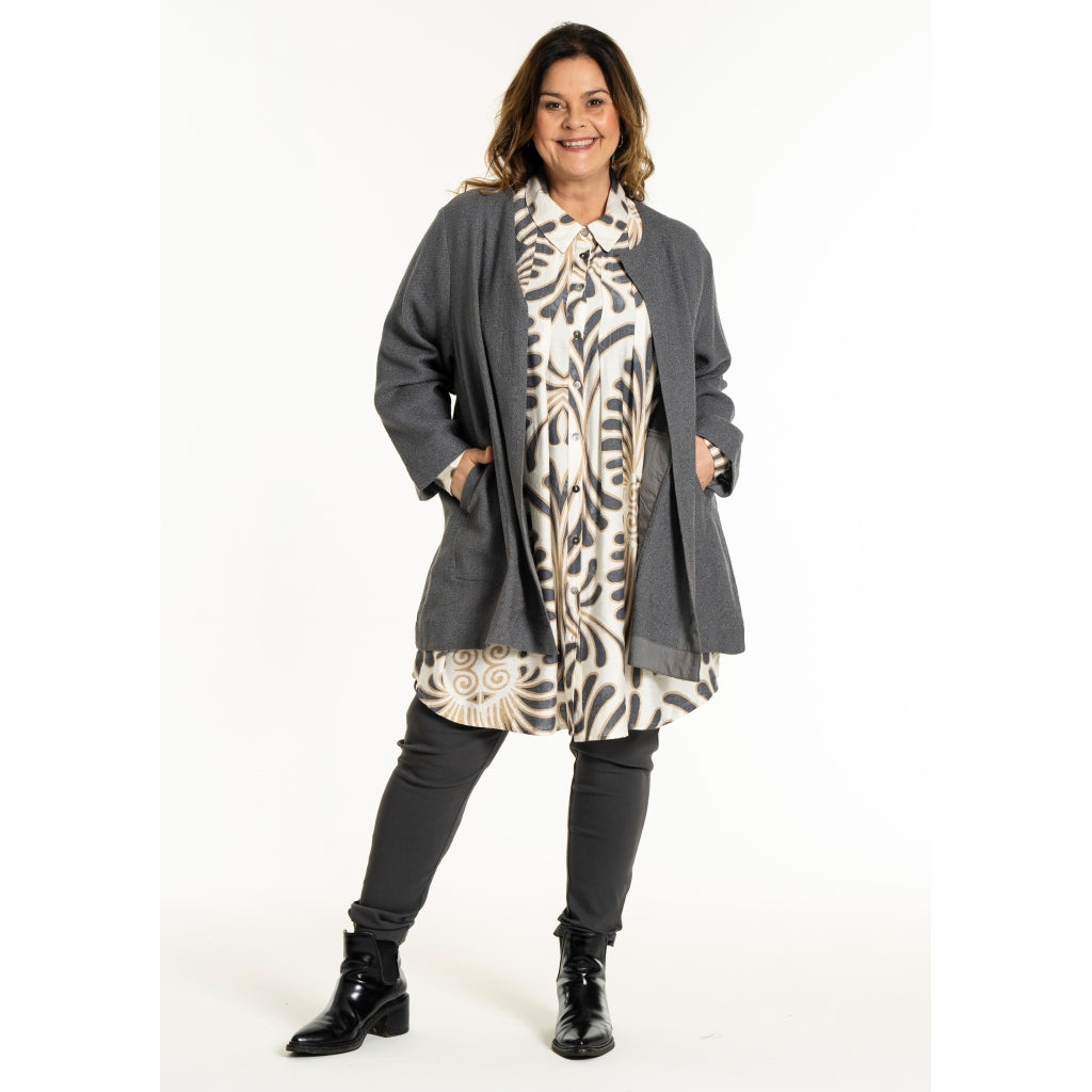 Gozzip Woman GJosefin Cardigan Cardigan Charcoal