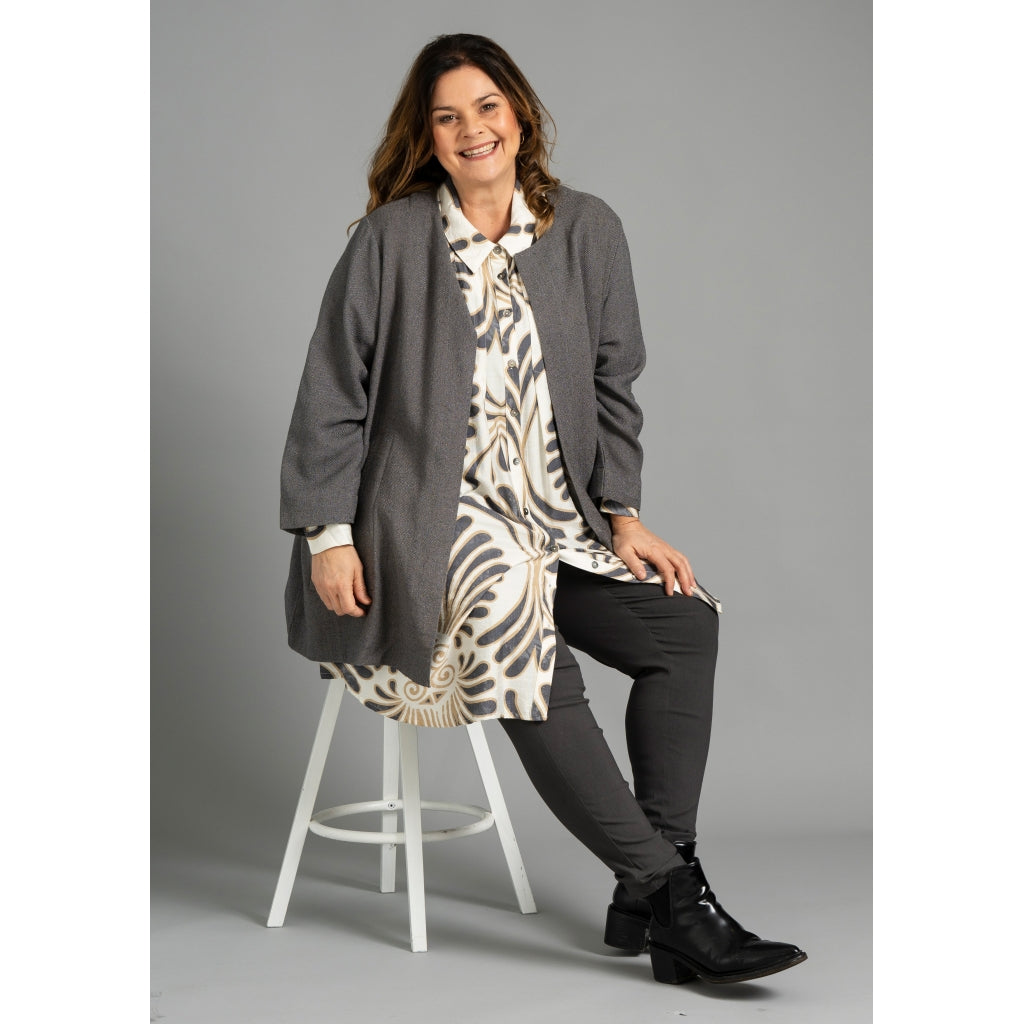 Gozzip Woman GJosefin Cardigan Cardigan Charcoal