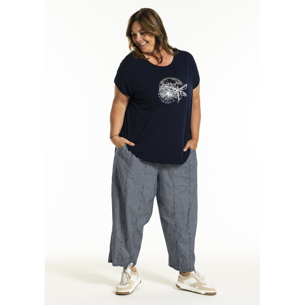 Gozzip Woman GJoye Pants Pants Denim Blue