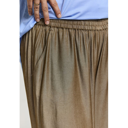 Gozzip Woman GKarina Loose 3/4 pants 3/4 Loose Pant Dark Sand