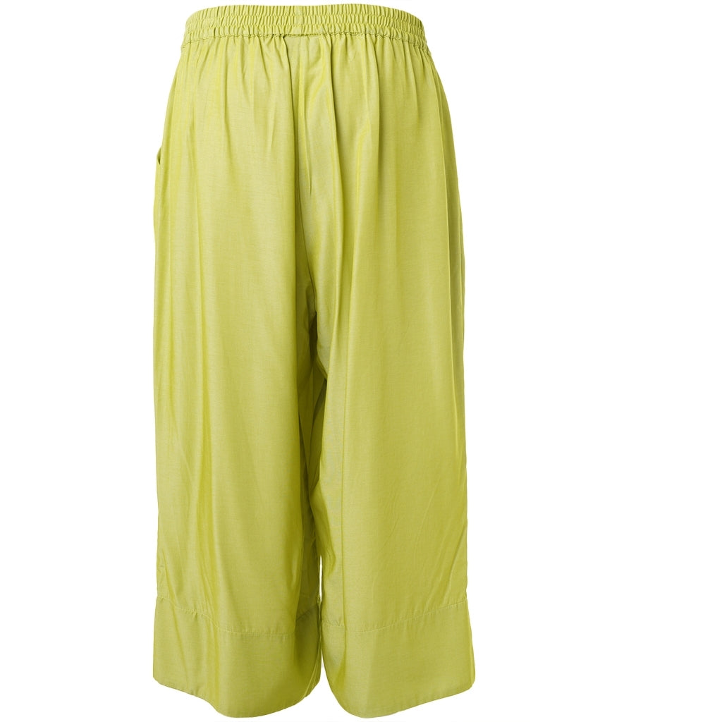 Gozzip Woman GKarina Loose 3/4 pants 3/4 Loose Pant Lime Green