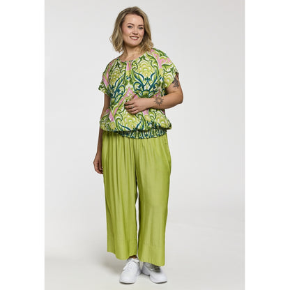 Gozzip Woman GKarina Loose 3/4 pants 3/4 Loose Pant Lime Green