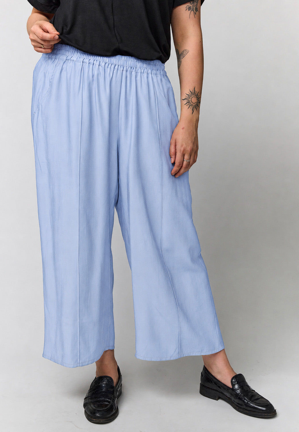 Gozzip Woman GKarina Loose 3/4 pants Pants light Blue