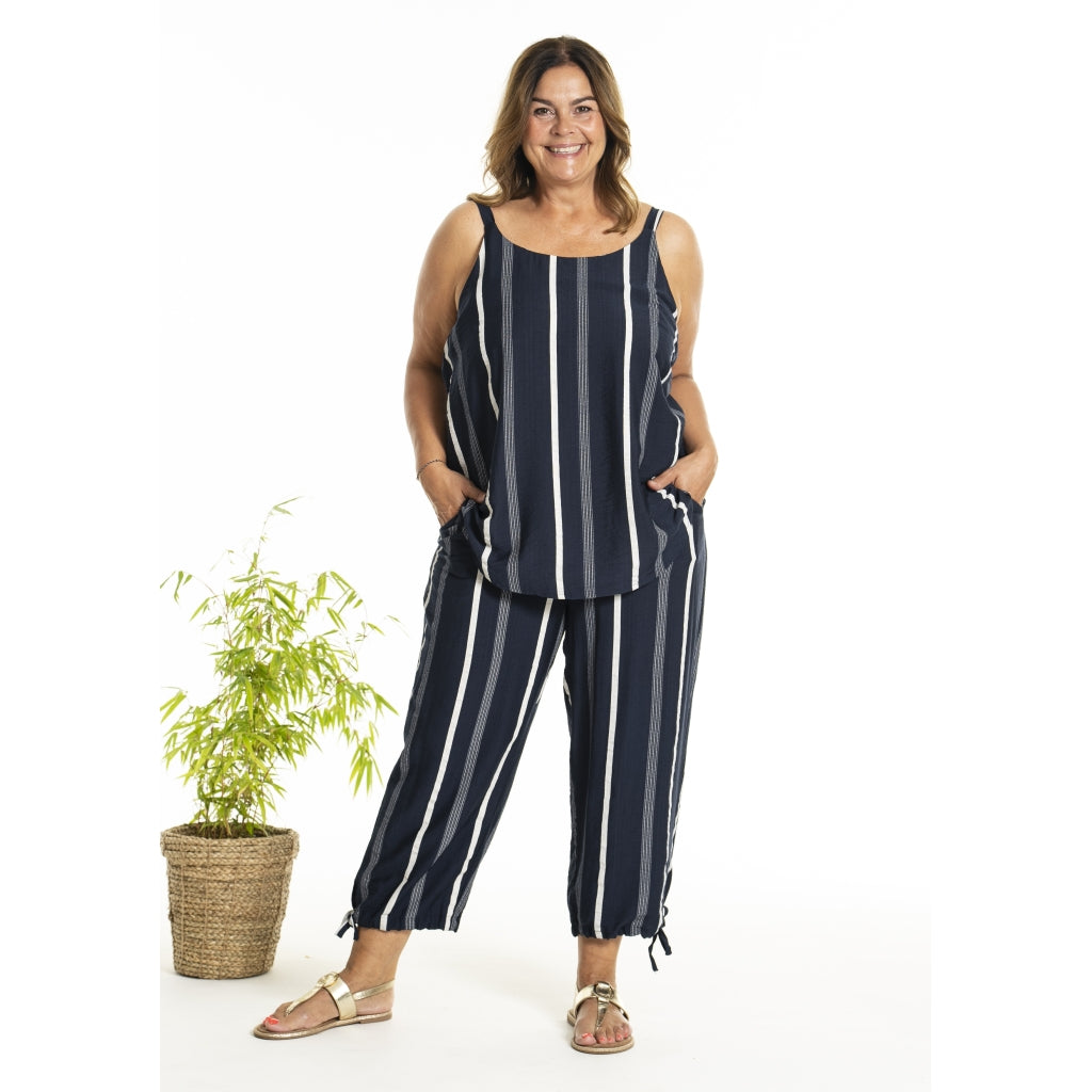 Gozzip Woman GKarla Top Top Navy stripe