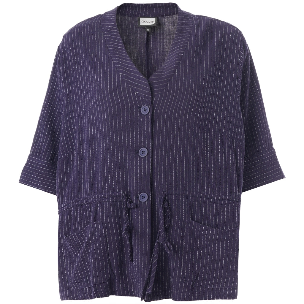 Gozzip Woman GKatarina Shirt Jacket Shirt Jacket Navy stripe
