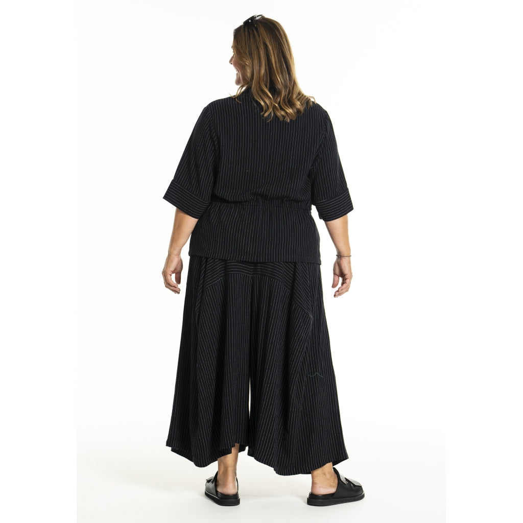 Gozzip Woman GKatarina Shirt Jacket Shirt Jacket Black Stripe