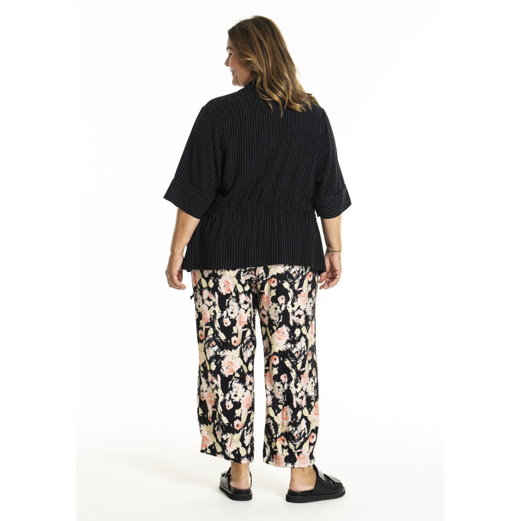 Gozzip Woman GKatarina Shirt Jacket Shirt Jacket Black Stripe