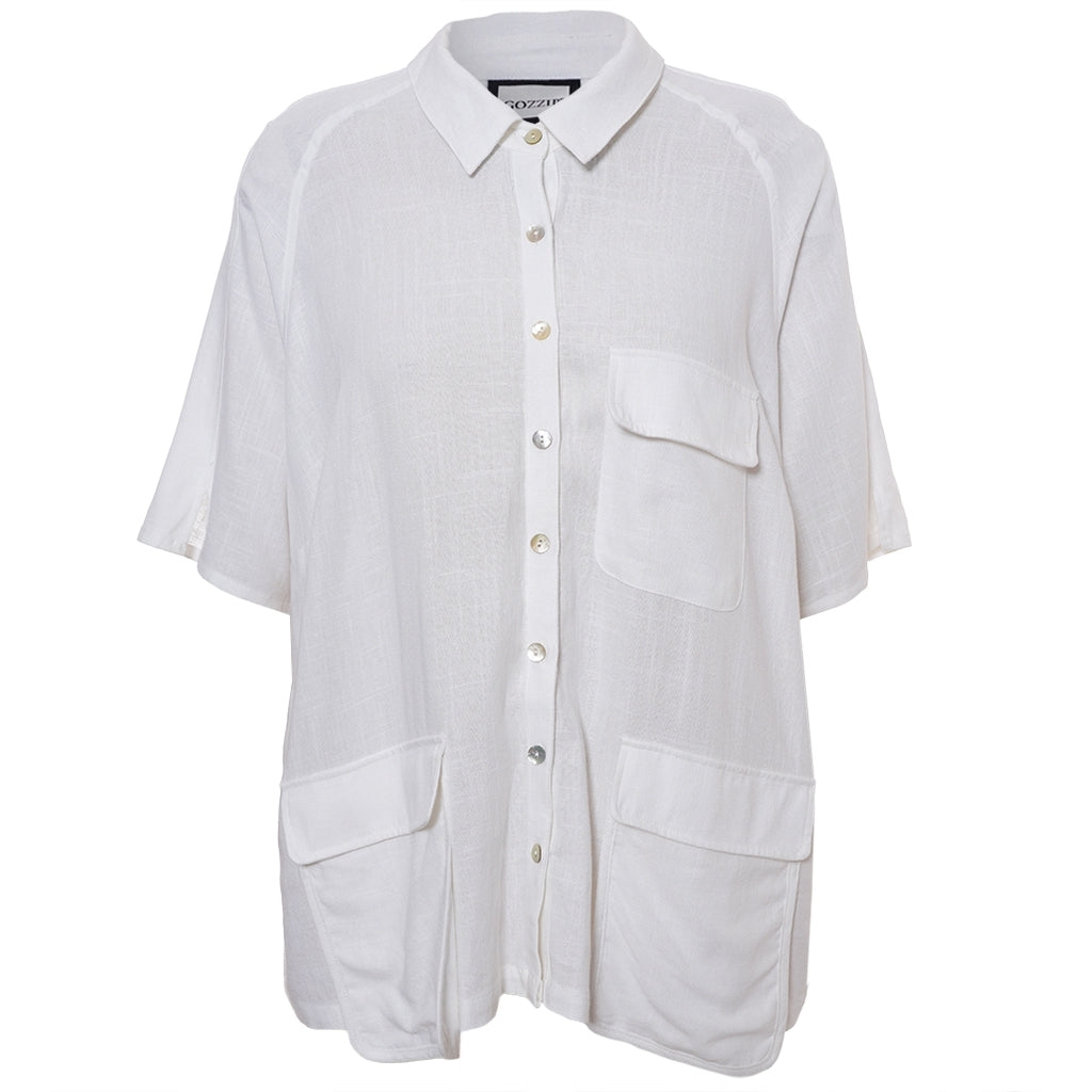 Gozzip Woman GKiara Shirt jacket Shirt Jacket White