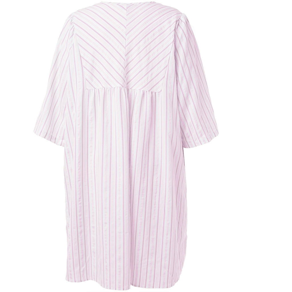 Gozzip Woman GLexi Short Dress Short dress White with pink stripe