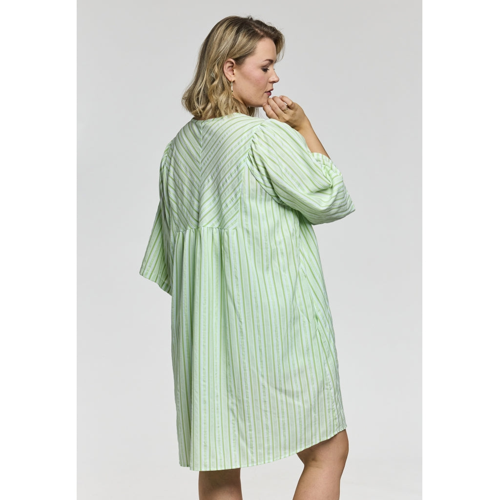 Gozzip Woman GLexi Short Dress Short dress white with green stripe