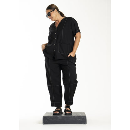 Gozzip Woman GLolly Blouse Pants Black