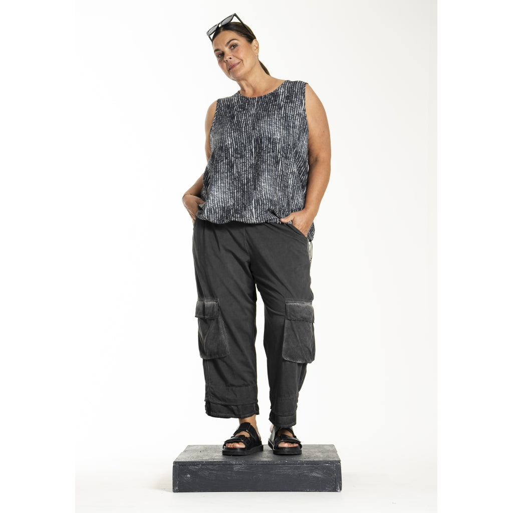 Gozzip Woman GLorena Top Top Black/White