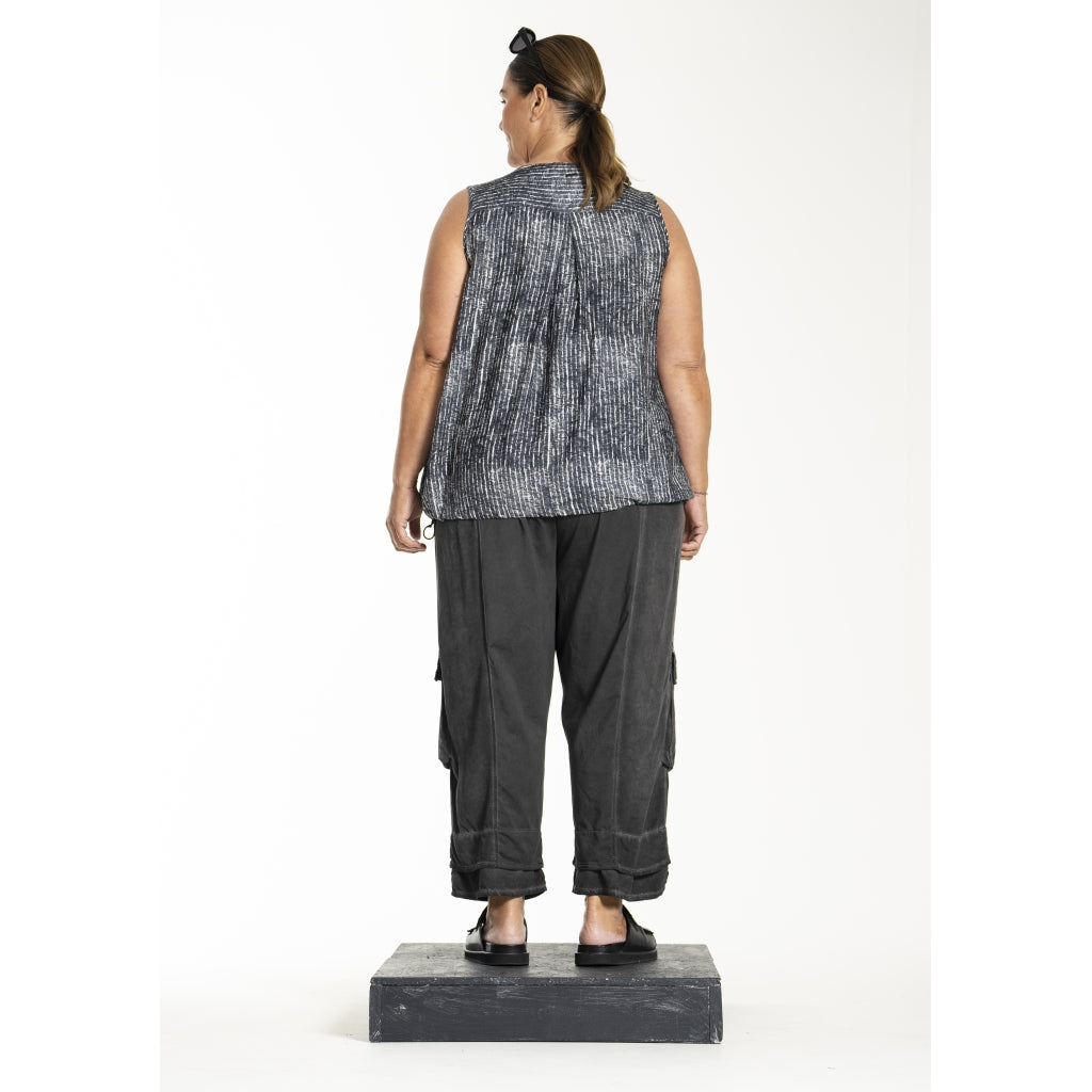 Gozzip Woman GLorena Top Top Black/White