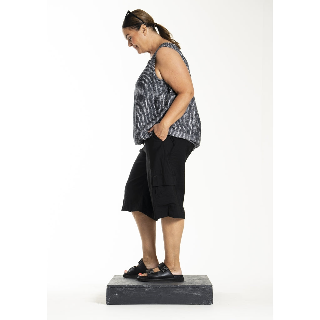 Gozzip Woman GLorena Top Top Black/White