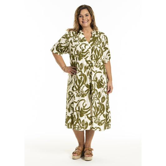 Gozzip Woman GMajken Dress Dress Offwhite-olive