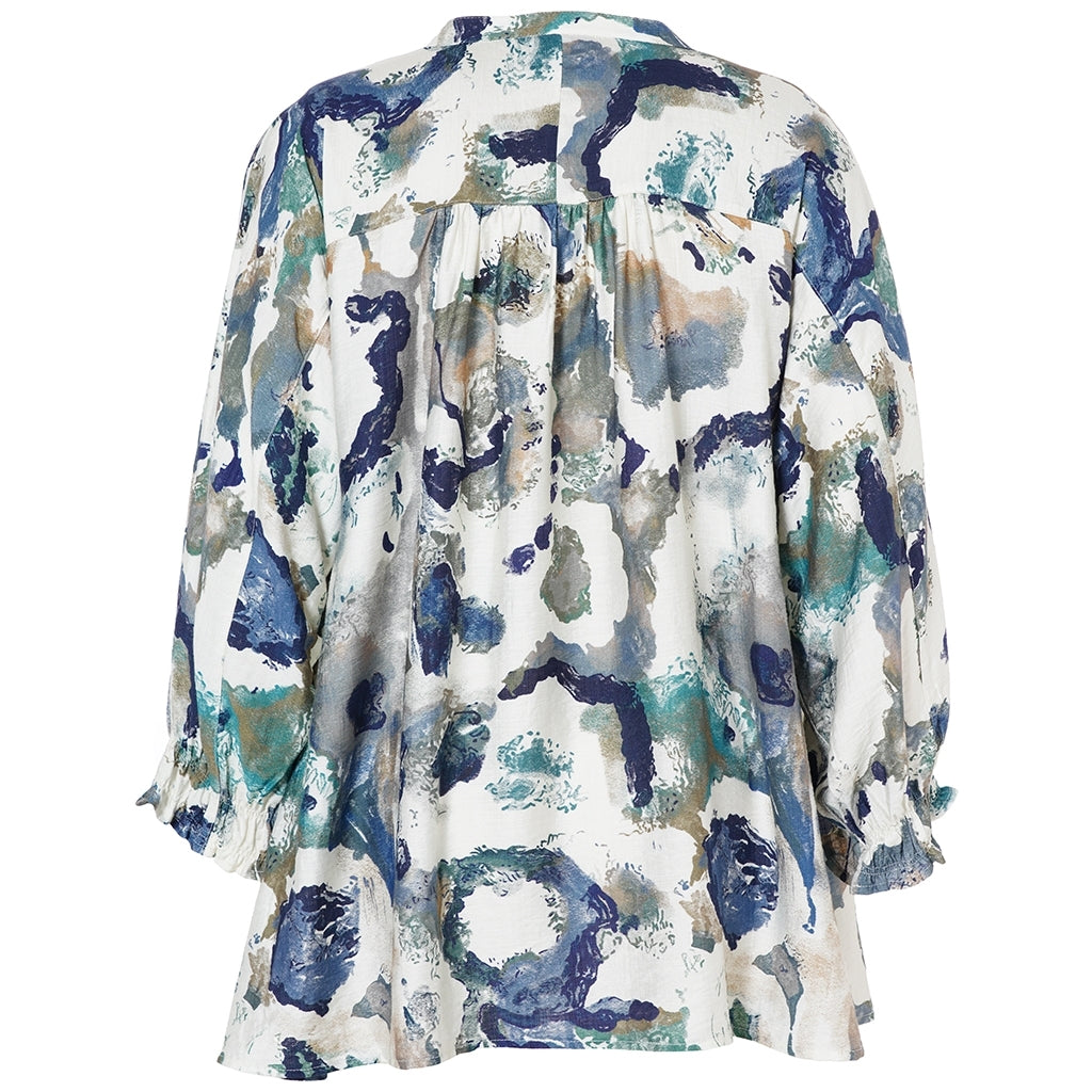 Gozzip Woman GMalina Blouse Blouse Green Print