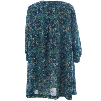 Gozzip Woman GMeta Tunic Tunic Green Print