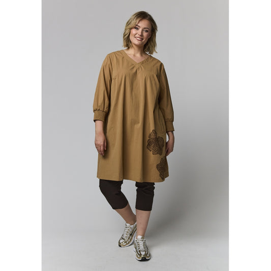 Gozzip Woman GMeta Tunic Tunic Brown