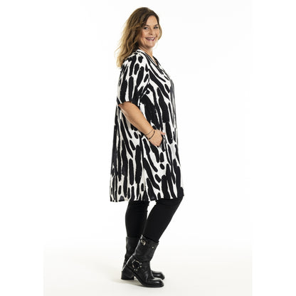 Gozzip Woman GMette Tunic Tunic Off-White Print