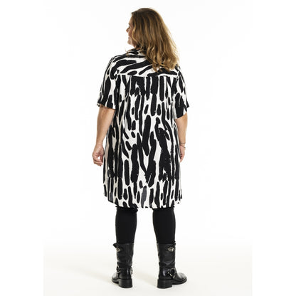 Gozzip Woman GMette Tunic Tunic Off-White Print