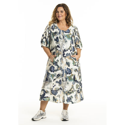 Gozzip Woman GMille Dress Dress Green Print