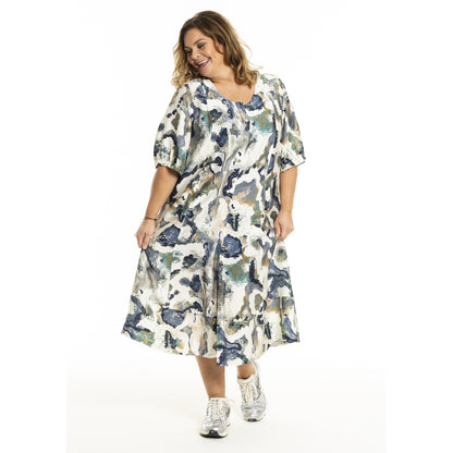 Gozzip Woman GMille Dress Dress Green Print