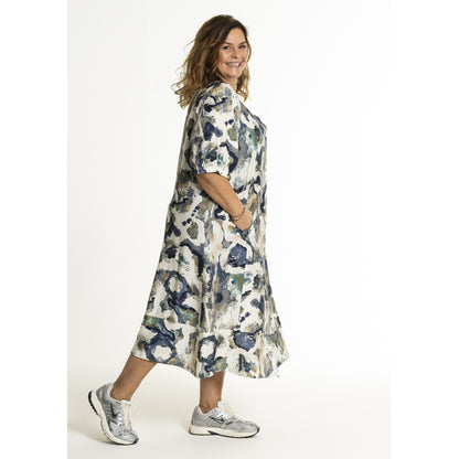 Gozzip Woman GMille Dress Dress Green Print