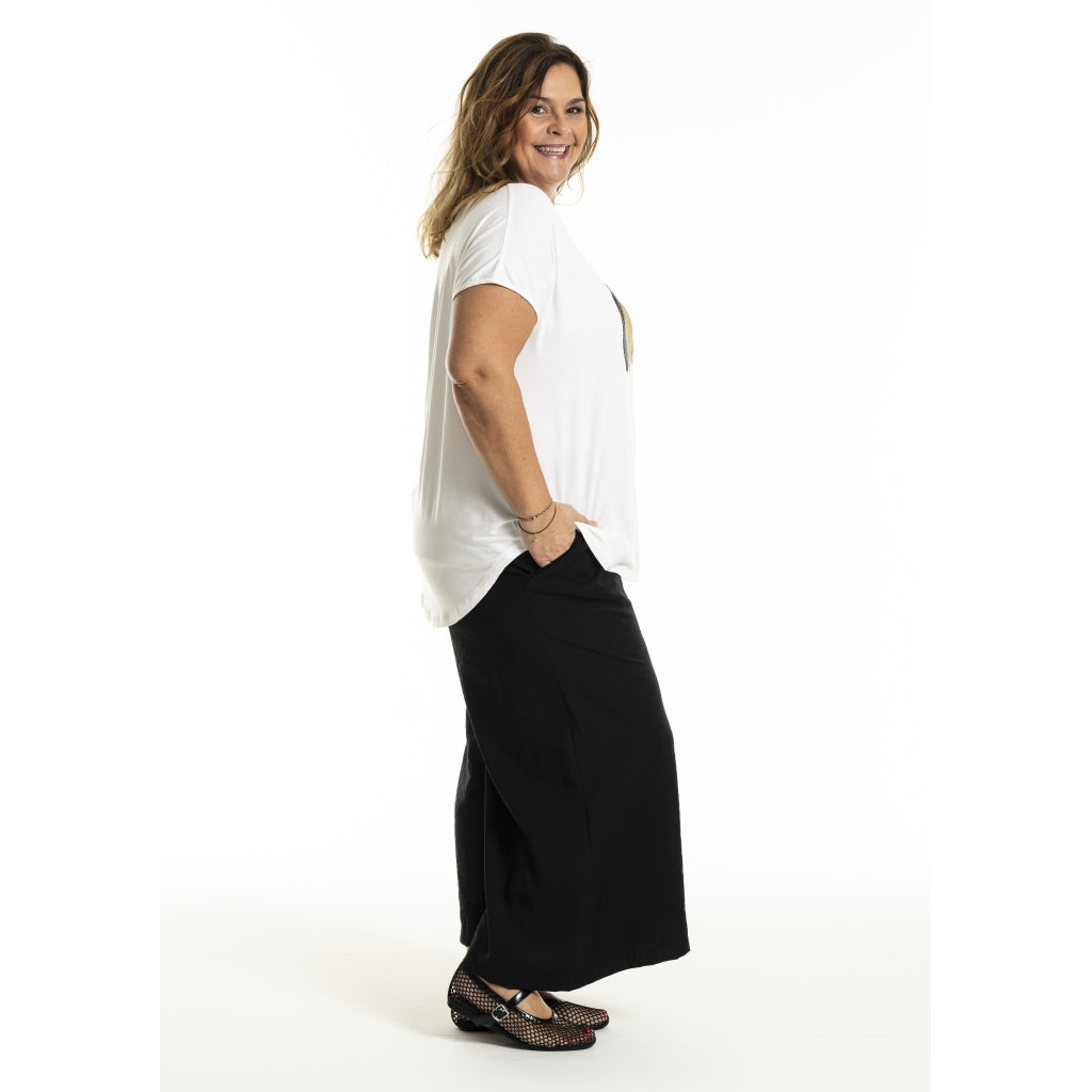 Gozzip Woman GMillie Wide Pants Pants Black