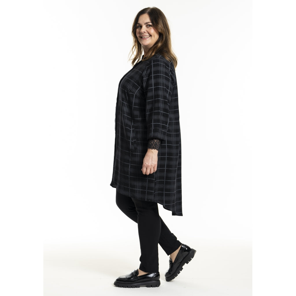 Gozzip Woman GMonna Shirt Tunic Shirt Tunic Black/Grey