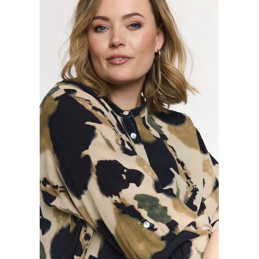 Gozzip Woman GMonna Shirt Tunic Shirt Tunic Beige/Black