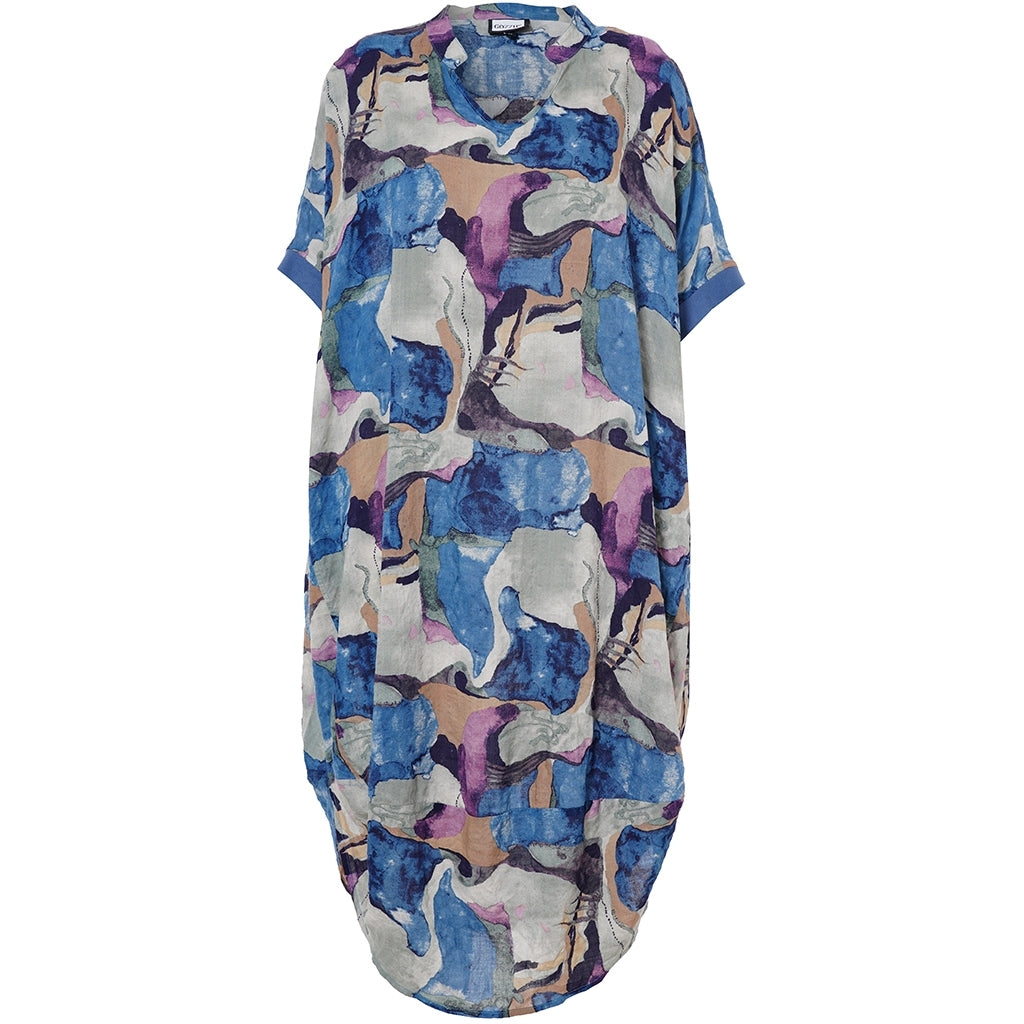 Gozzip Woman GMuna Dress Dress Blue print