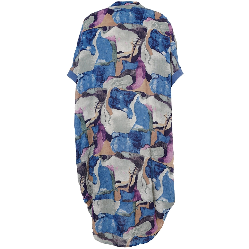 Gozzip Woman GMuna Dress Dress Blue print