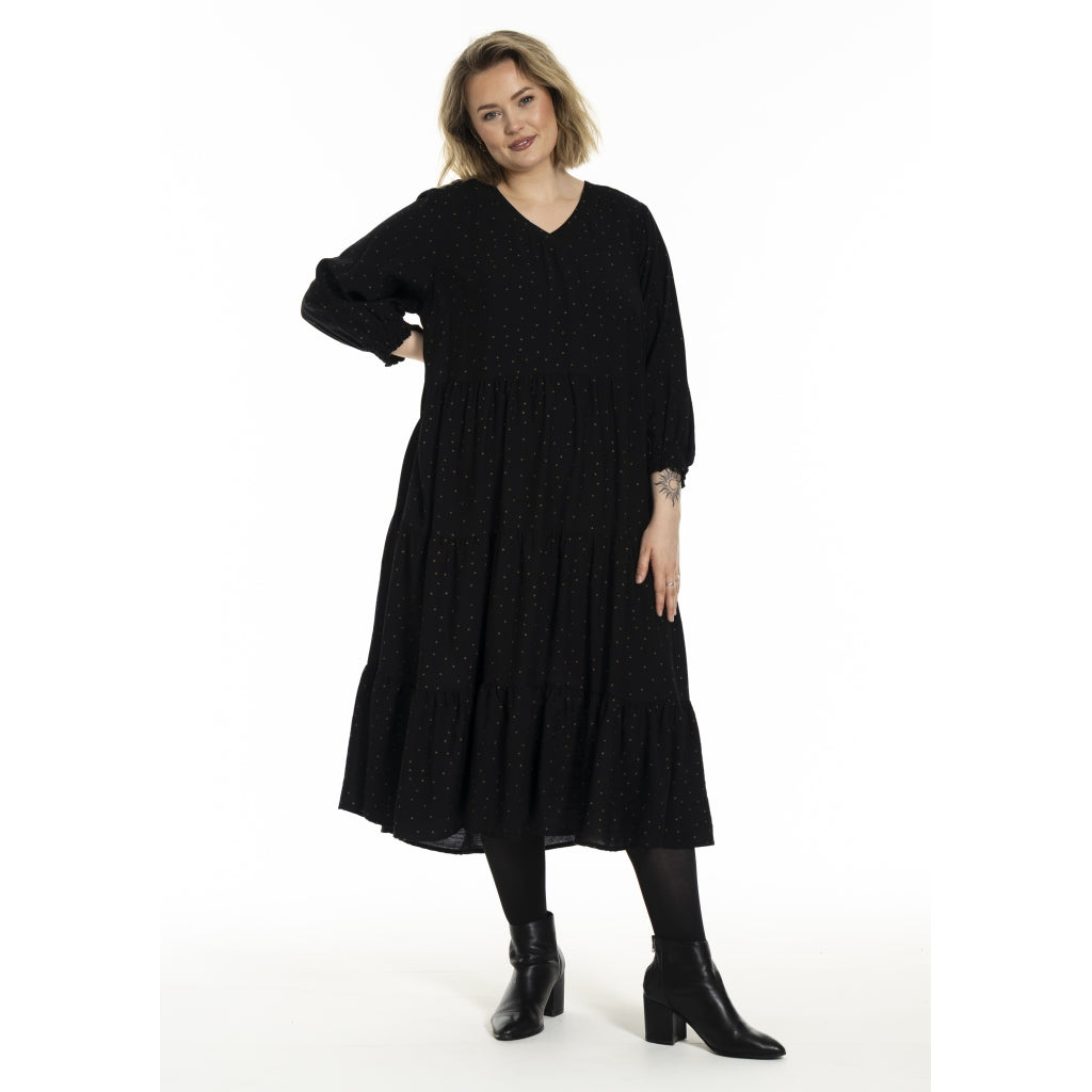 Gozzip Woman GNanna Dress Dress Black/Gold