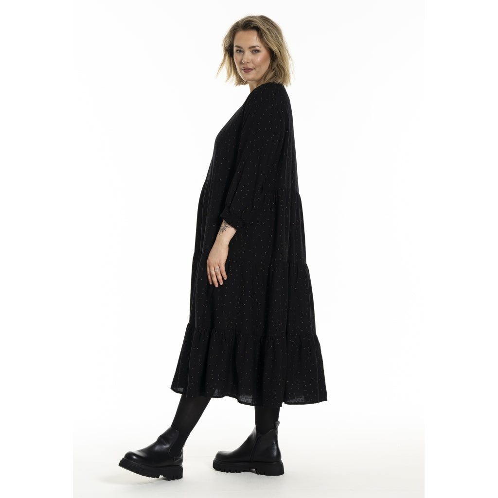 Gozzip Woman GNanna Dress Dress Black/Gold