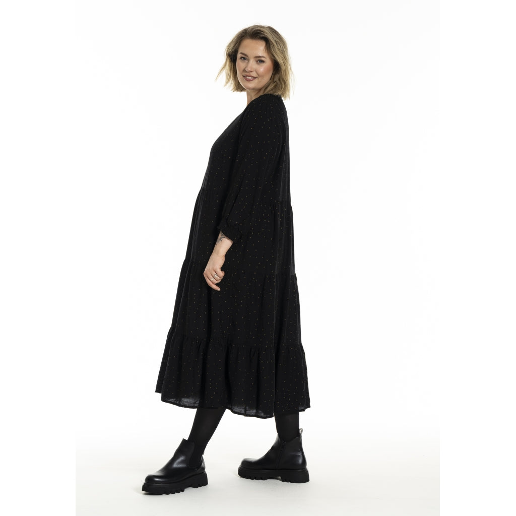 Gozzip Woman GNanna Dress Dress Black/Gold