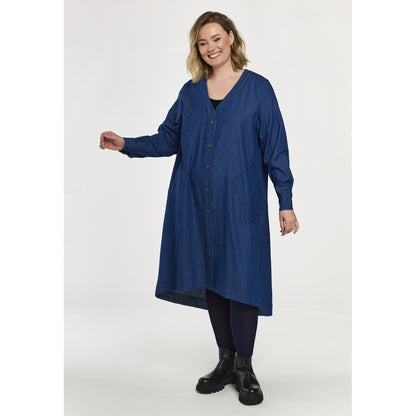 Gozzip Woman GNellie Denim Dress Dress Denim Blue