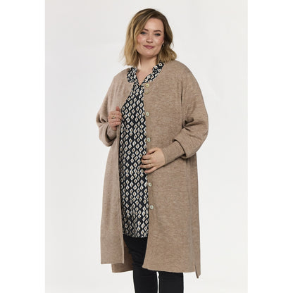 Gozzip Woman GSally Long Cardigan Long Cardigan Sand
