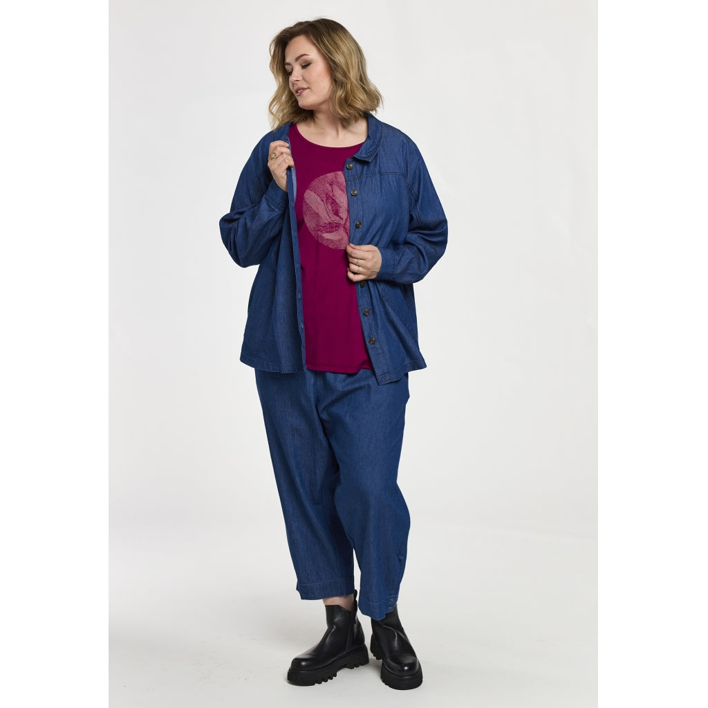 Gozzip Woman GSia DenimJacket Jacket Denim Blue