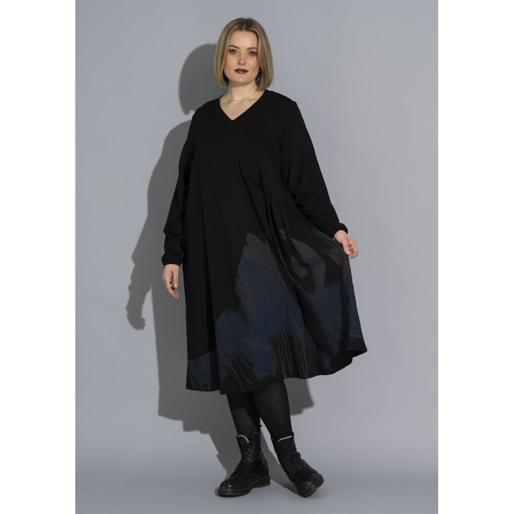 Gozzip Woman GSienna Mix Dress Dress Black