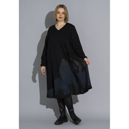 Gozzip Woman GSienna Mix Dress Dress Black