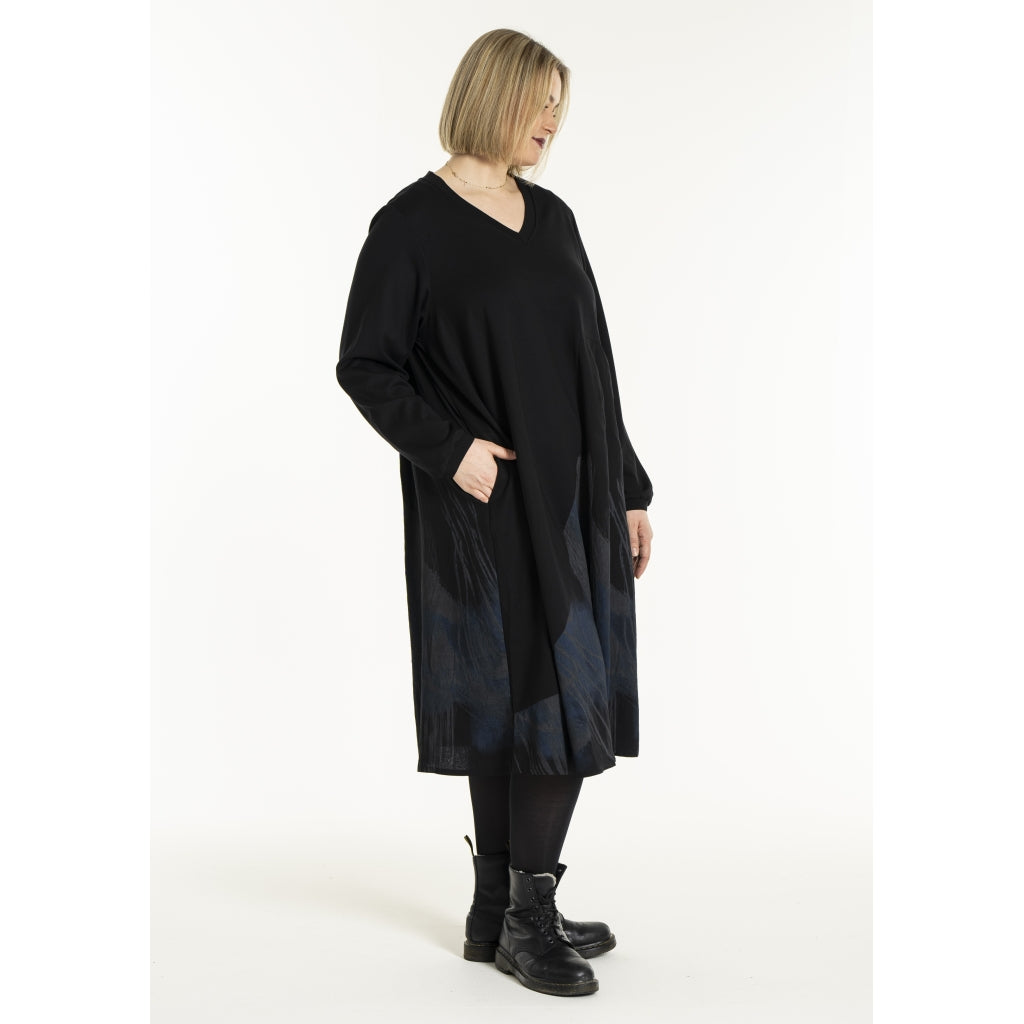 Gozzip Woman GSienna Mix Dress Dress Black