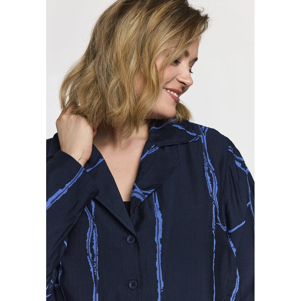 Gozzip Woman GSif Shirt Jacket Shirt Jacket Navy