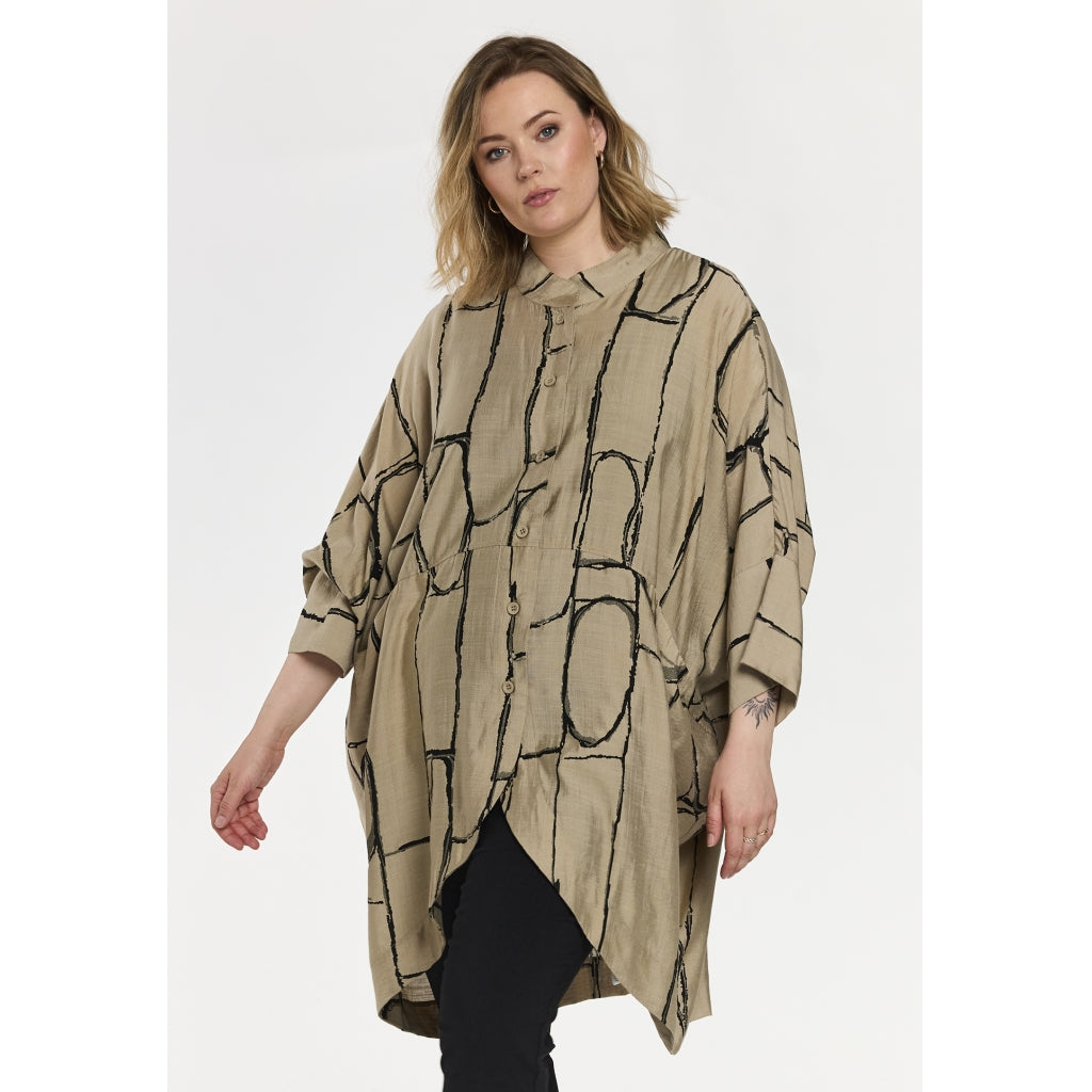 Gozzip Woman GSilje oversized cardigan Cardigan Beige/sand