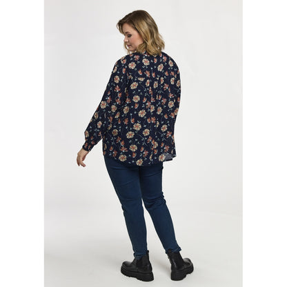 Gozzip Woman GSilke Blouse Blouse Navy Print