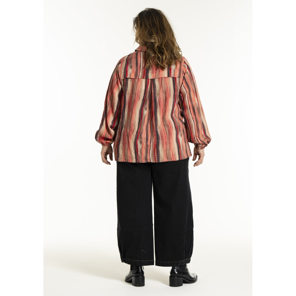 Gozzip Woman GSophia Shirt Blouse Shirt Blouse Red Striped