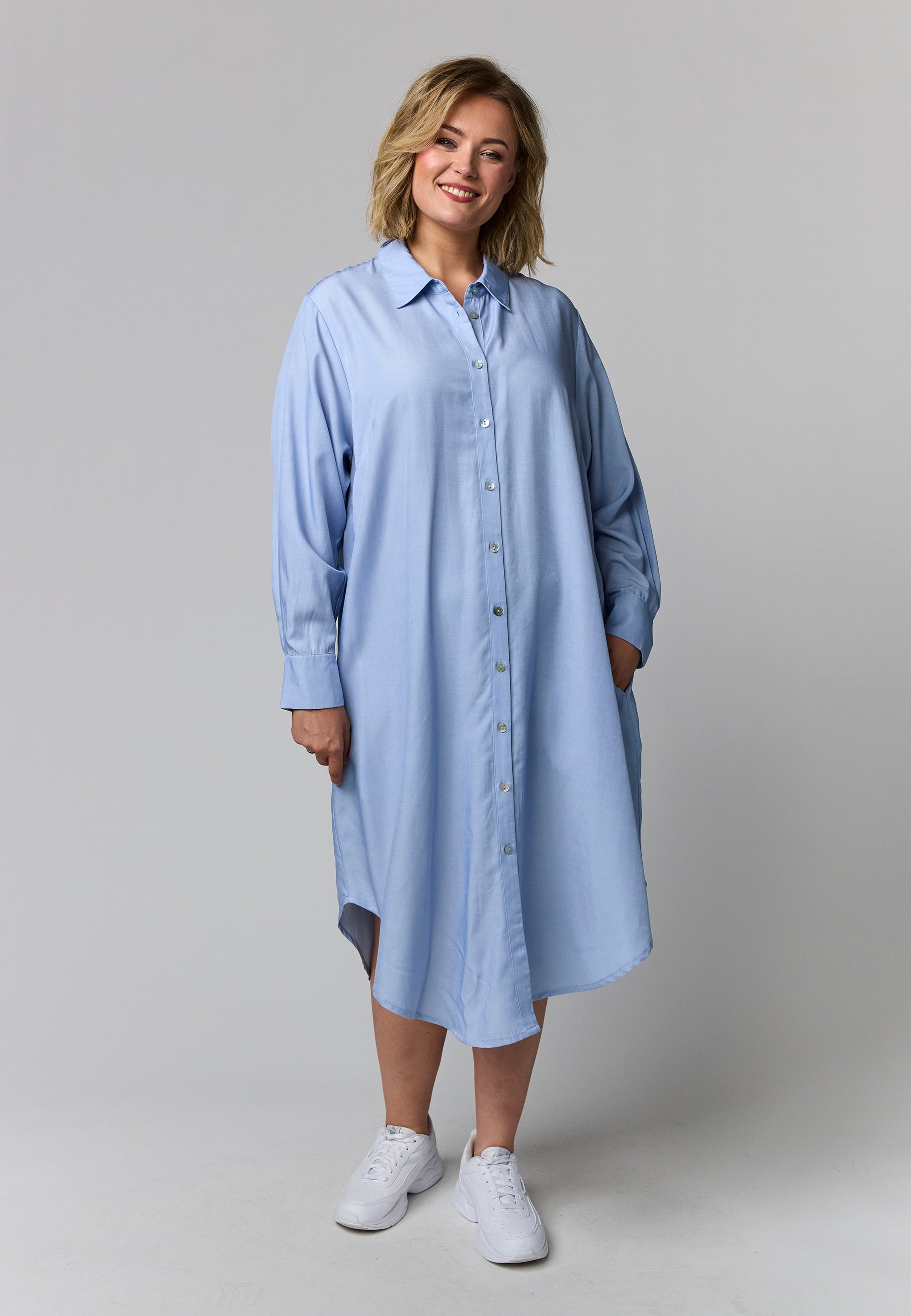 Gozzip Woman GSusanne Big shirt dress Big Shirt light Blue
