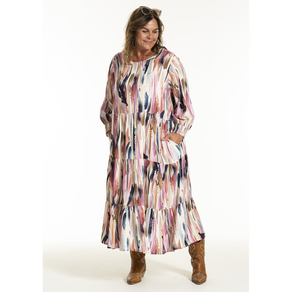 Gozzip Woman GSussie Long Dress Long Dress Multi color print